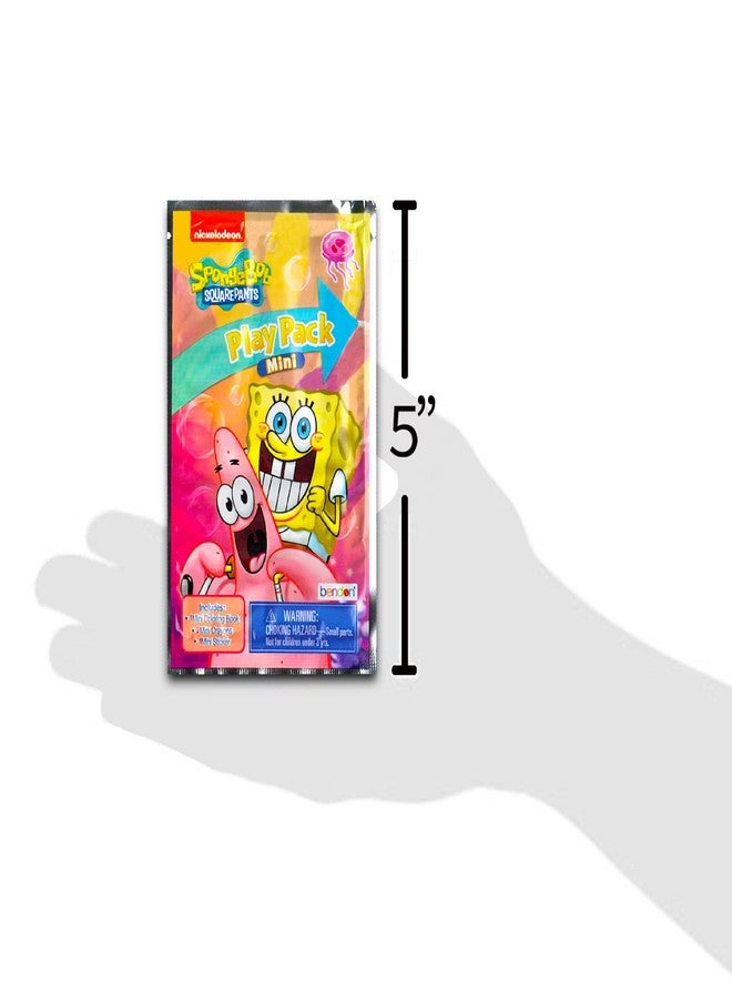 Viacom Spongebob Squarepants Mini Party Favors Set for Kids - Bundle with 24 Mini Spongebob Grab n Go Play Packs with Coloring Pages, Stickers and More (Spongebob Birthday Party Supplies) - Image 4