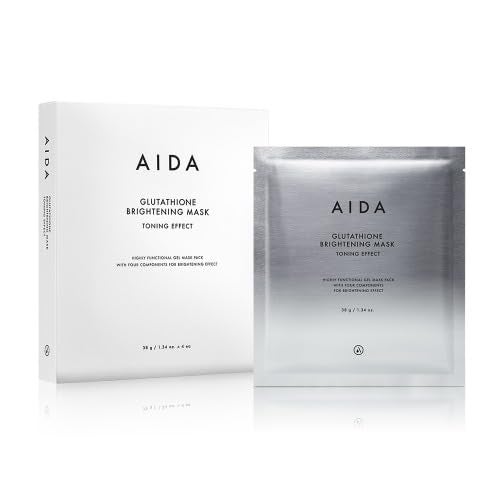 AIDA Glutathione Brightening Mask Toning Effect Gel Mask Pack 134oz X 4sheets