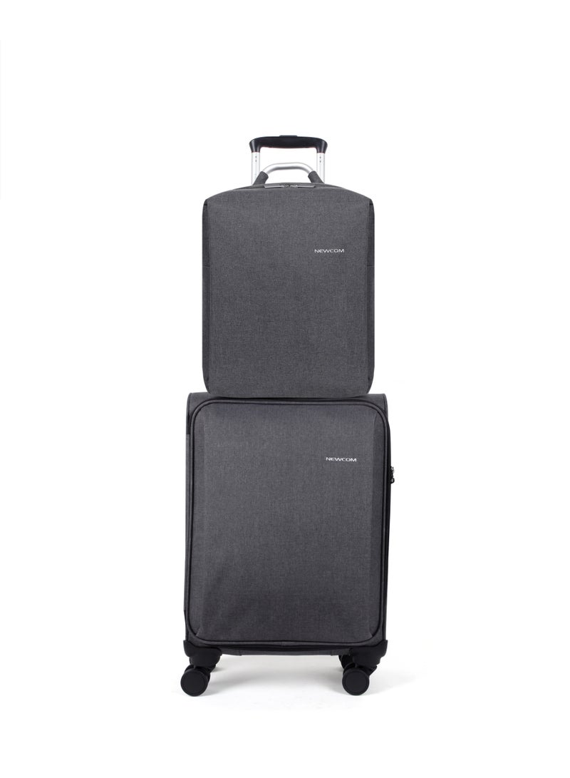 NEWCOM Travel Luggage Set 20 Inch Carry On Suitcase with TSA Lock & Laptop Backpack | Lightweight Cabin Luggage with Spinner Wheels | Business Travel Bags - Image 1