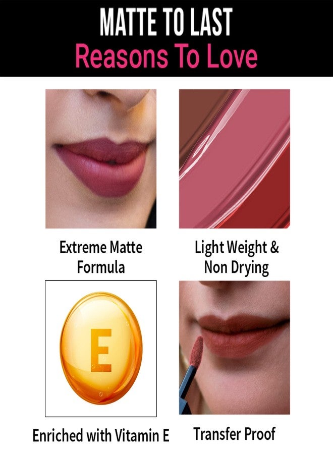 Nykaa Matte to Last Liquid Lipstick - 17 (Gul) 5 ml - Image 5