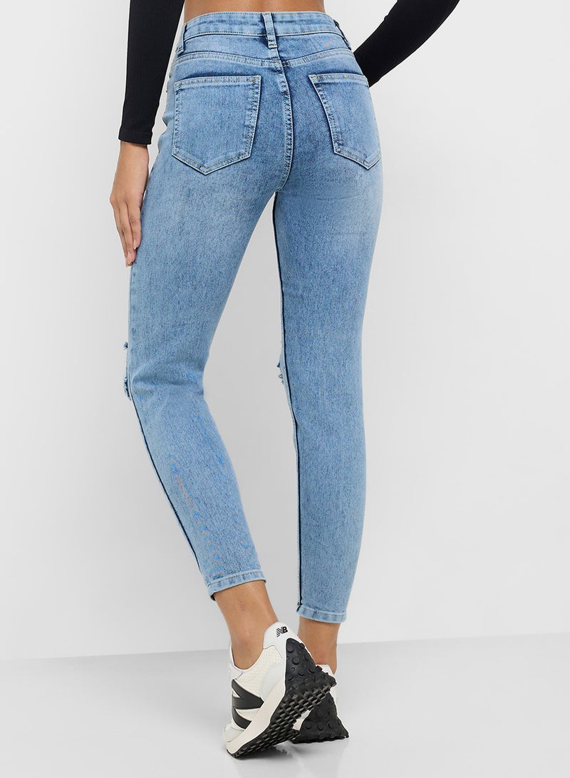 جينجر جينز سكيني بتصميم ممزق - Image 3