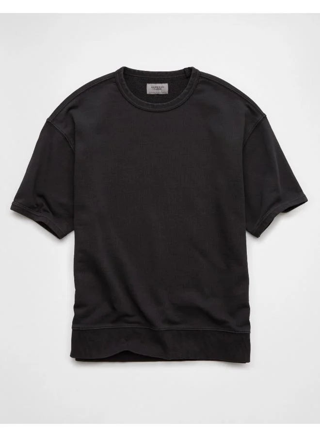 American Eagle Your go-to tee, but with an elevated, sporty vibe in twill cotton fabric.