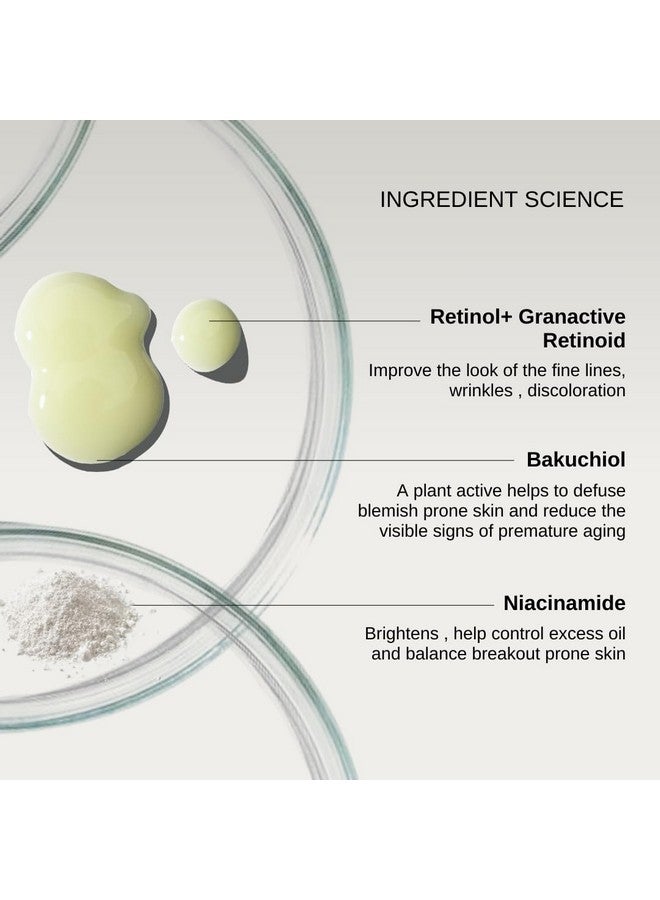 The Formularx 0.1% Retinol + 0.5% Granactive Retinol Gentle Complex Serum With Niacinamide & Bakuchiol | For Acne, Acne Marks, Dark Spots, Wrinkles, & Pores | Anti Aging & Brightening Face Serum | 30G - Image 3