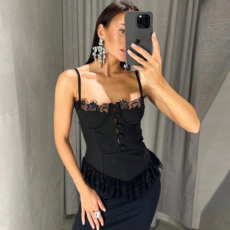 Women's Lace Camisole Top for Commute - Image 3