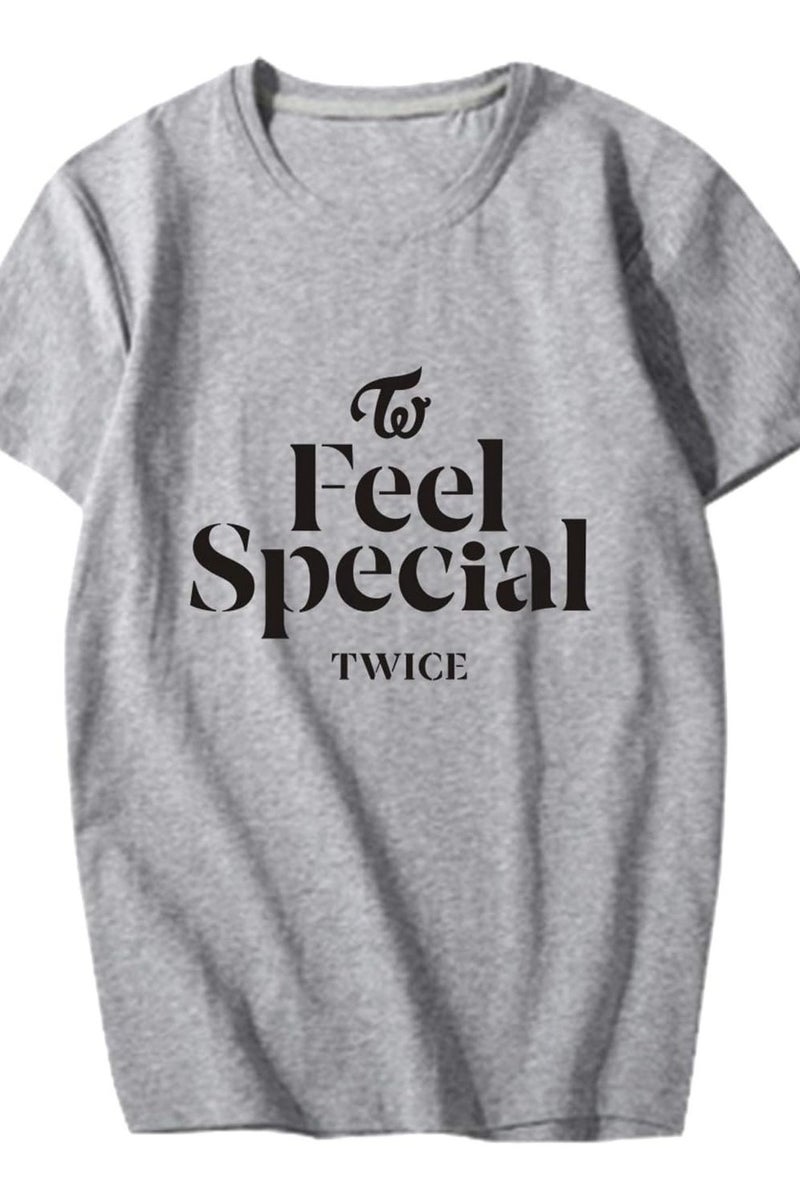 تي شيرت قطني مطبوع للجنسين من مرتين للرجال والنساء - ملابس مريحة لمحبي الكيبوب، ملابس يومية كاجوال