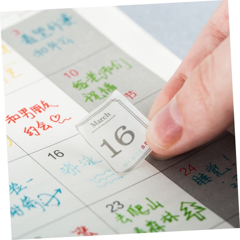 Japanese Multipurpose Daily Stickers 24 Sheets for Planners Journals Bills Diary Decorative Tabs - Image 4