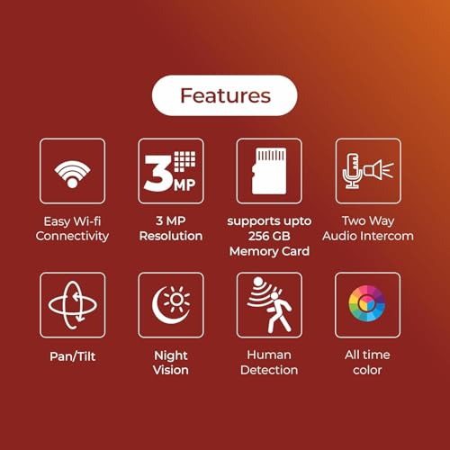 Trueview Smart Wi-Fi 3mp Indoor CCTV Camera Dome Security Camera for Home | Shop | Office | Wi-Fi Security Camera - Image 3
