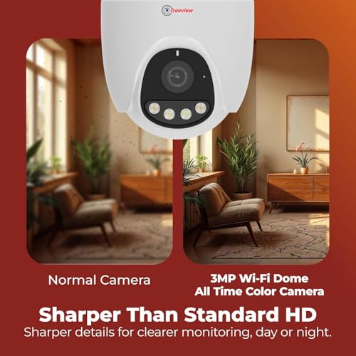 Trueview Smart Wi-Fi 3mp Indoor CCTV Camera Dome Security Camera for Home | Shop | Office | Wi-Fi Security Camera - Image 5