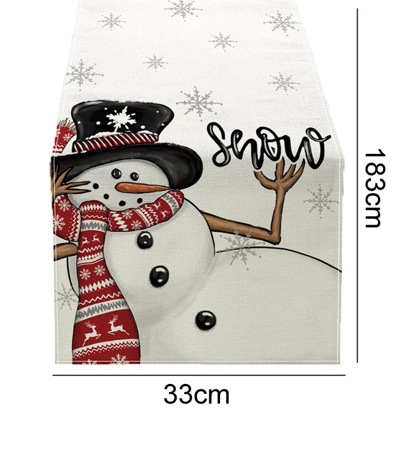 KalamkariX Christmas Table Runner, Christmas Decorate, Festive Decor for Dining Table, Table Runner for 6 Seater Dining Table, 185 x 33 cm - Image 2