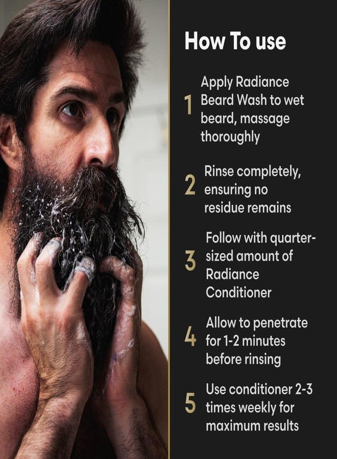 The Beard Struggle - Radiance Beard Wash & Conditioner Bundle - Silver Collection - Pack of 2, Alfheim's Forests - Nourish, Cleanse, Softens, & Strengthens Beard - Beard Wash and Conditioner for Men - Image 2