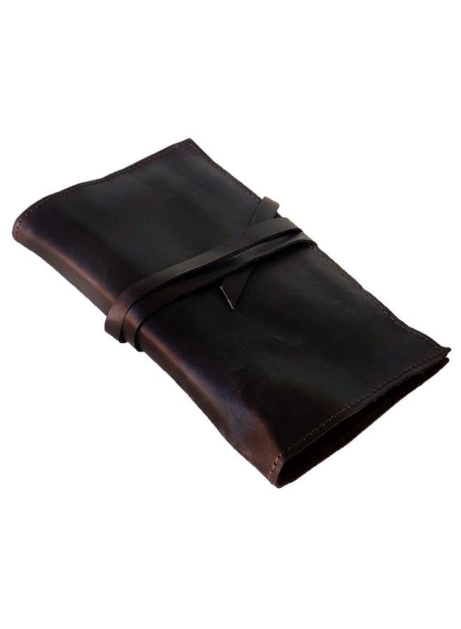 jaald Genuine Leather Pencil Roll Brush Case Pen Holder Organizer Brushes Ruler Stationary Pouch Gift For Artist Painter & Writer String Closure Vintage  - Image 5
