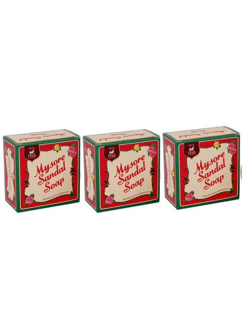 Mysore Sandal Soap, 150g (Pack of 3) - Image 3