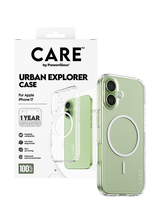 PanzerGlass CARE Flagship Case Urban Explorer with White MageSafe iPhone 17 - Clear - Image 2