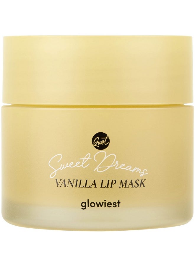glowiest - Sweet Dreams Lip Mask: Nourishing Plumping And Hydrating Lip Balm | Vegan Lip Sleeping Mask | Hyaluronic Acids + Vitamin C + Shea Butter + Antioxidants | Vanilla 0.7 Oz. - Image 1