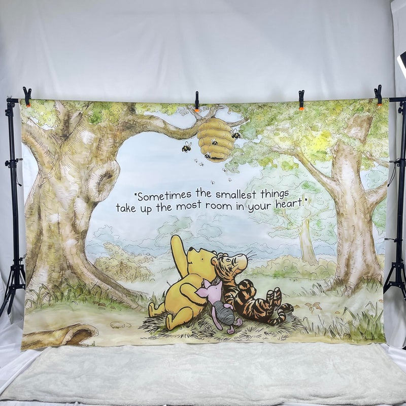 HMTFOTO 7X5ft Classic Winnie Bear Backdrop 100 Acre Hundred Acre Wood Background for Baby Shower Birthday Party Photo Props Booth - Image 3