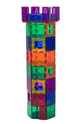 Playmags Magnetic Tiles  30-Piece Magnet Squares Expansion Set  Construction Building Blocks  Starter Set for Kids Ages 3+ - Image 4