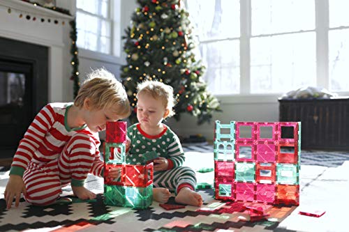 Playmags Magnetic Tiles  30-Piece Magnet Squares Expansion Set  Construction Building Blocks  Starter Set for Kids Ages 3+ - Image 5