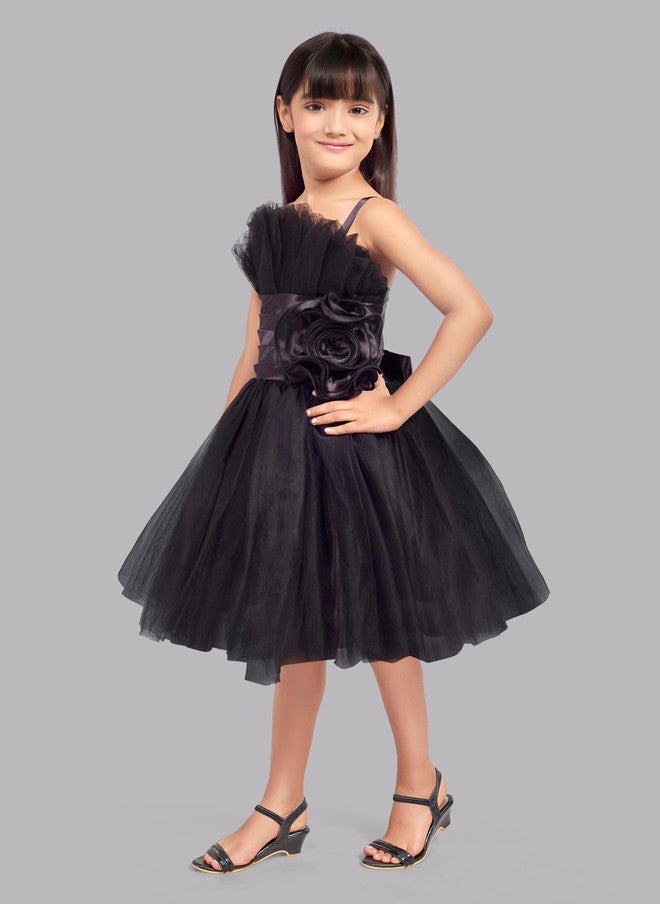 PinkChick فستان تول أسود مزخرف للفتيات - Image 4