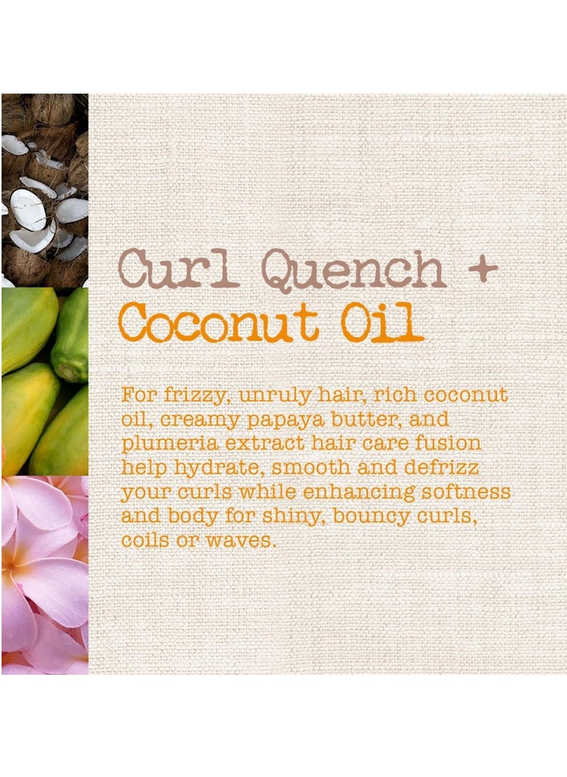 MAUI MOISTURE Maui Moisture Curl Quench + Coconut Oil Curl-Defining Anti-Frizz Shampoo to Hydrate and Detangle Tight Curly Hair, Softening Shampoo, Vegan, Silicone & Paraben-Free, 13 fl oz  - Image 2