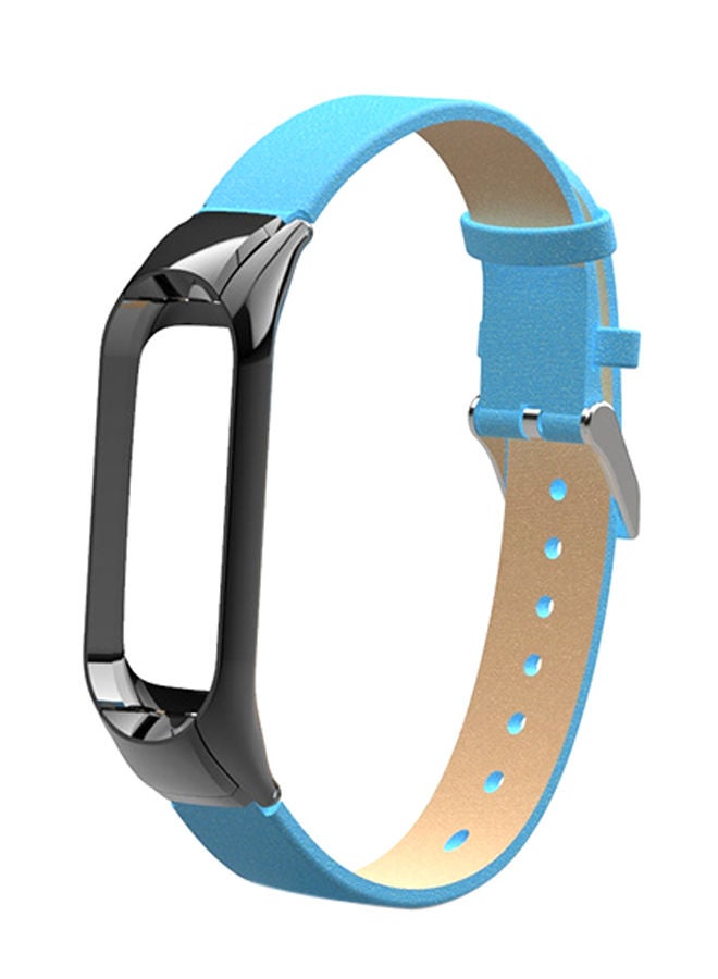 NIBEMINENT 3 Sport Strap PU Bracelet For Xiaomi Mi Band Lake Blue  - Image 1