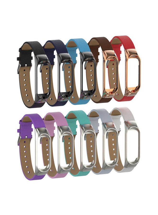 NIBEMINENT 3 Sport Strap PU Bracelet For Xiaomi Mi Band Lake Blue  - Image 2