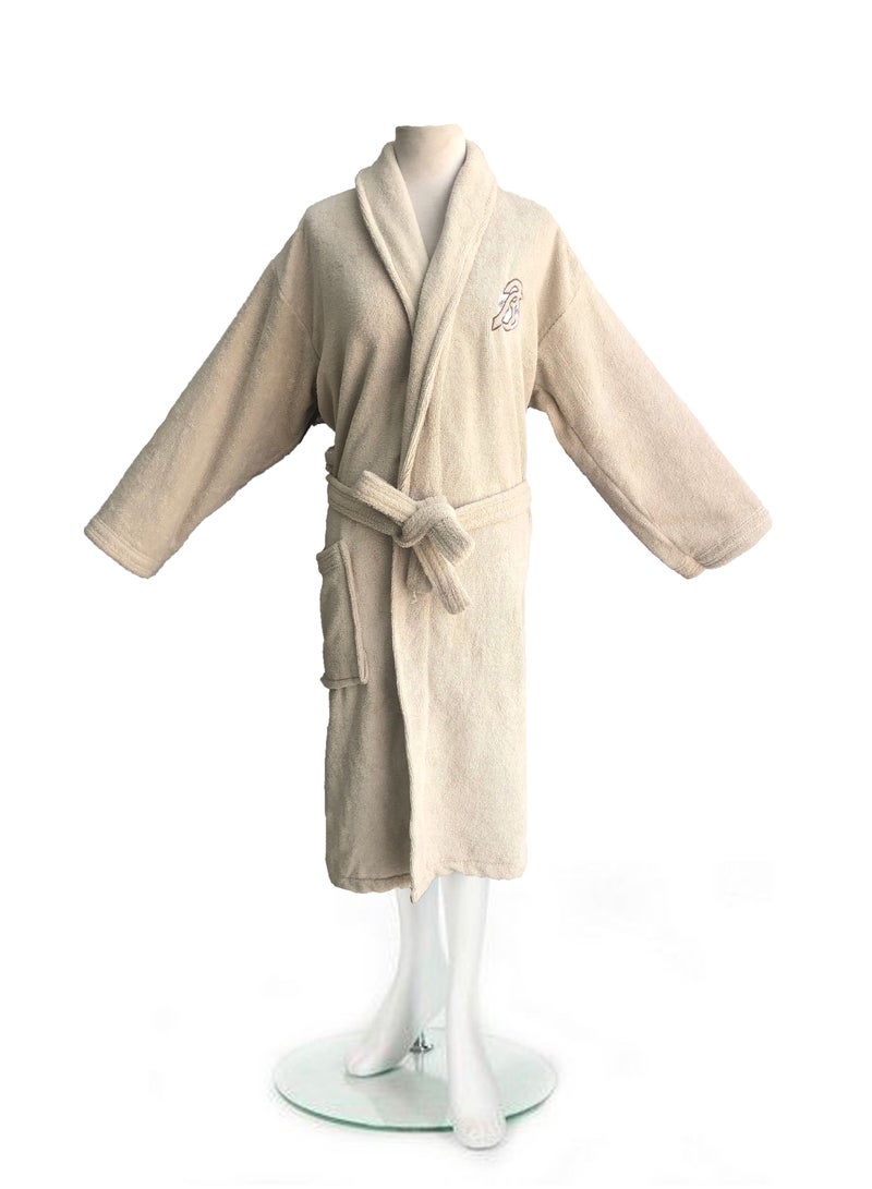 Banotex TERRY Bath Robe with Pocket Made in Egypt XL Unisex Bathrobe - 100% Cotton, Super Soft, Highly Absorbent Bathrobes For Women & Men  Perfect for Everyday Use, Unisex Adult size  XL - Image 3
