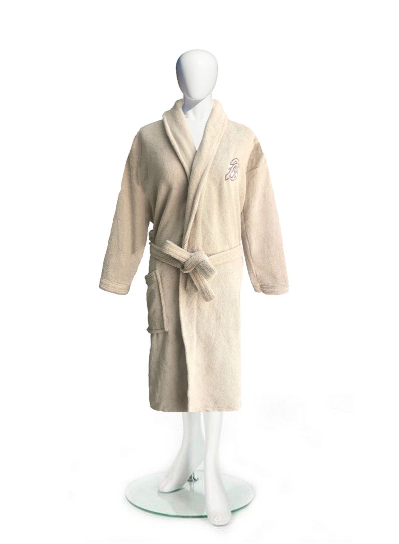 Banotex TERRY Bath Robe with Pocket Made in Egypt XL Unisex Bathrobe - 100% Cotton, Super Soft, Highly Absorbent Bathrobes For Women & Men  Perfect for Everyday Use, Unisex Adult size  XL - Image 2