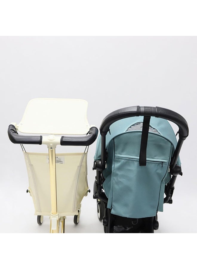 ROMIRUS Stroller Handle Sleeve Cover of Handlebar Compatible with YOYO3 Stroller Bumper Bar Accessories Zipper Open, Vegan Leather Black - Image 4