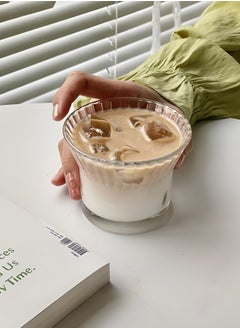 Mida Double-walled glass mug, 210 ml, perfect for cold beverages such as iced coffee, juice, and water.  - Image 2