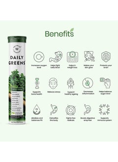 WELLBEING NUTRITION Pack Of 4 Daily Greens 15 Tablets  - Image 3