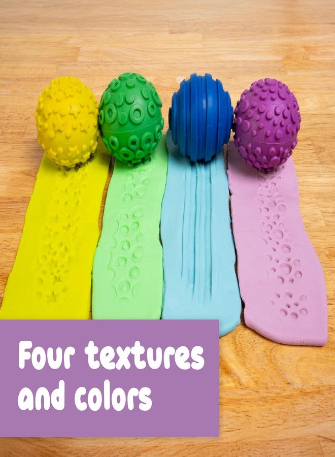 READY 2 LEARN Spark & Wow Sensory Bin Texture Twists | 4 Hollow, Tactile Balls | Twist Them Apart | Mix and Match Colors and Textures | Sensory Table Tools for Toddlers - Image 4