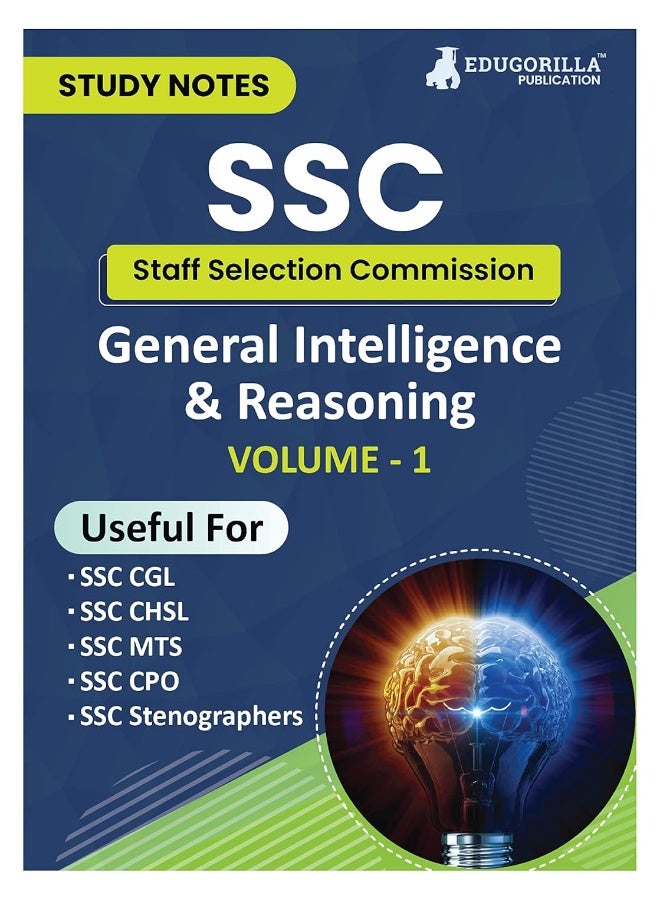 Study Notes for General Intelligence and Reasoning (Vol 1) - Topicwise Notes for CGL, CHSL, SSC MTS, CPO and Other SSC Exams with Solved MCQs  - Image 1