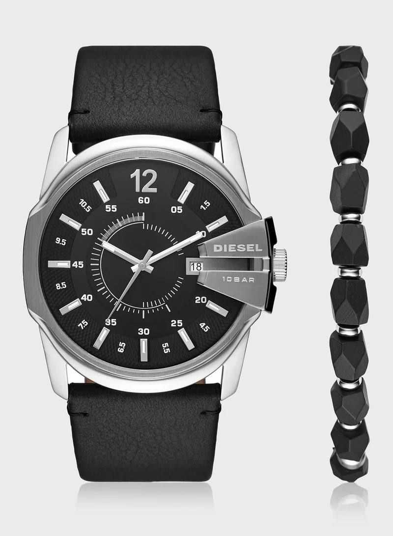 DIESEL DZ1907 Analog Watch + Beaded Bracelet