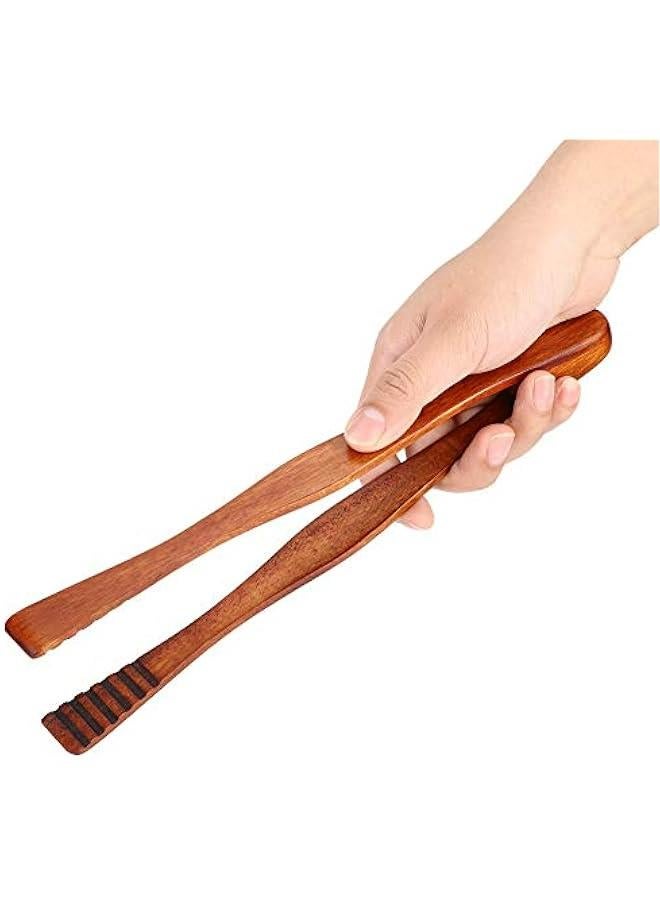 Wooden Buffet Food Tongs for Kitchen Bread Salad BBQ Serving Tool  - Image 5