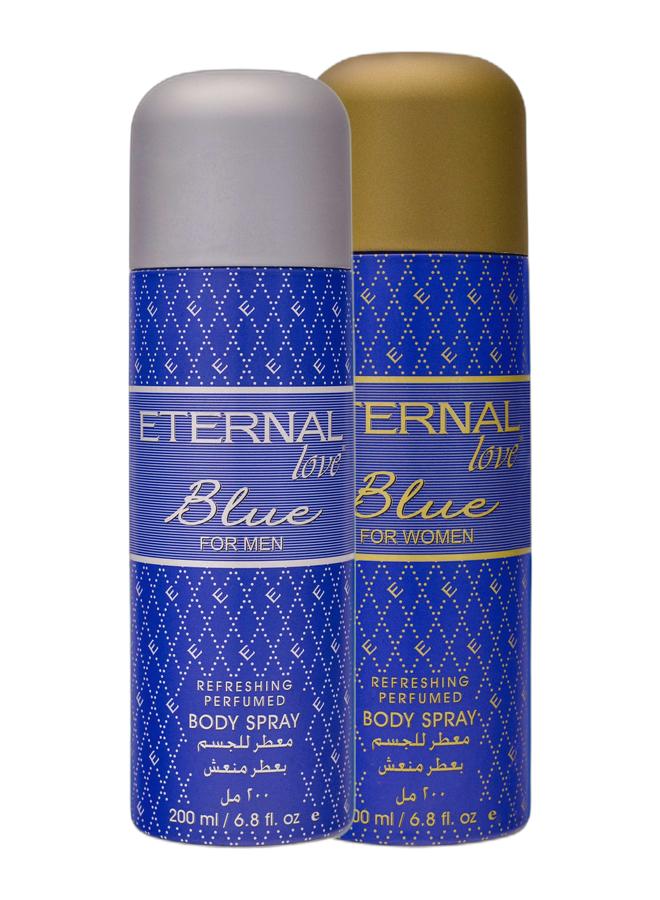 Eternal Love 200ml Body Spray Blue Men & Eternal Love 200ml Body Spray Blue WomenBundle - Image 1