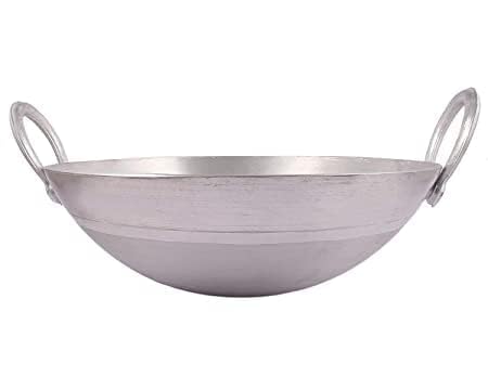 Shopsidex Shopsidex 10 Inch Aluminium Kadhai 25 Litre Size 26 cm Kadai with Handle for Kitchen - Image 4
