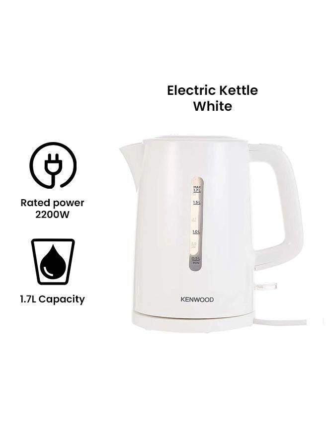 KENWOOD Kettle, Removable Mesh Filter, Plastic 1.7 L 2200 W ZJP00.000WH White - Image 2