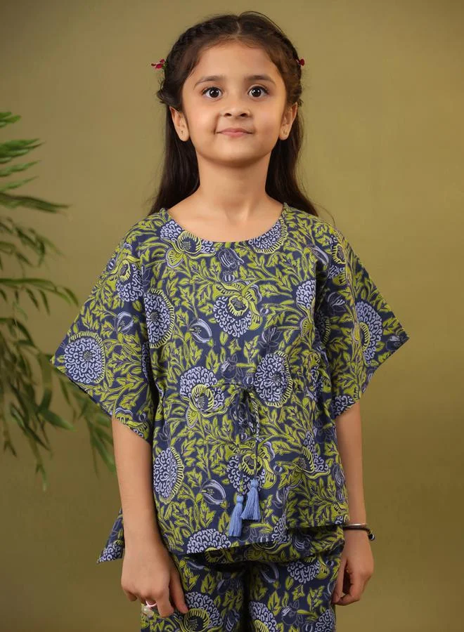 sanskrutihomes sanskrutihomes All Over Print Drawstring Top and Pyjama Set