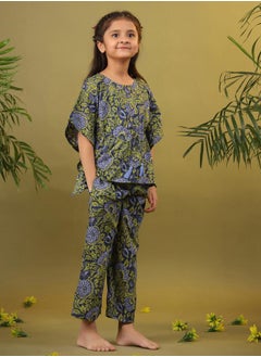 sanskrutihomes All Over Print Drawstring Top & Pyjama Set by Styli  - Image 3
