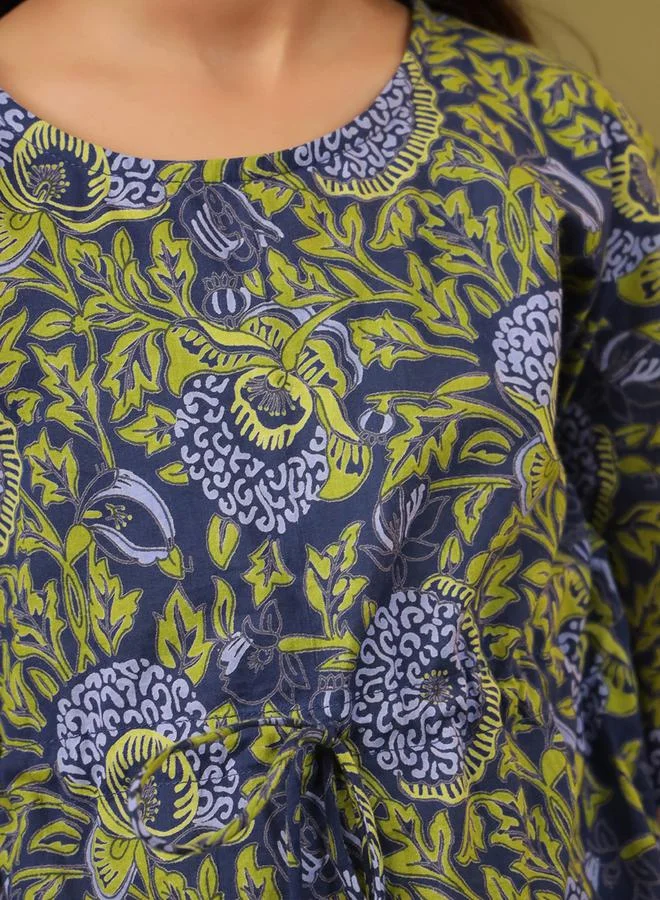 sanskrutihomes sanskrutihomes All Over Print Drawstring Top and Pyjama Set