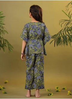 sanskrutihomes All Over Print Drawstring Top & Pyjama Set by Styli  - Image 2