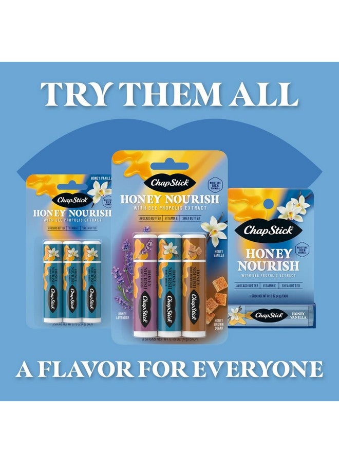 تشابستيك مرطب شفاه تشابستيك بنكهة العسل، تركيبة مرطبة مع زبدة الشيا وزبدة الأفوكادو، وفيتامين هـ، ونكهة العسل والفانيليا، 3 عبوات، 0.45 أونصة - Image 5