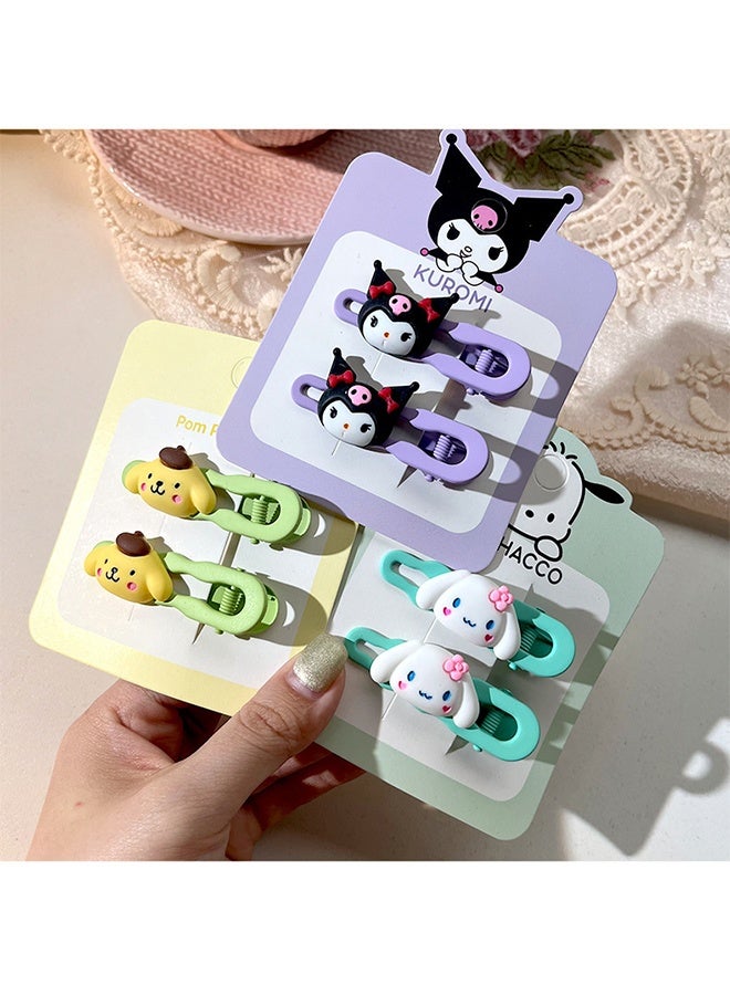 Sanrio 10 pcs Cartoon Hair Clips, Cute Barrettes Snap Hair Clips, Hair Accessories Gift For Women Teens Girls - Image 2