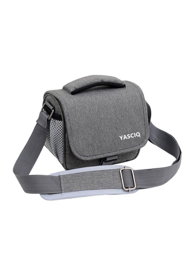 Generic DSLR Camera Bag Double Shoulder Camera Bag Portable Suitable For Canon For sony Professional Multifunctional Micro Single Portable Backpack-Color:dark Gray Mini  - Image 1