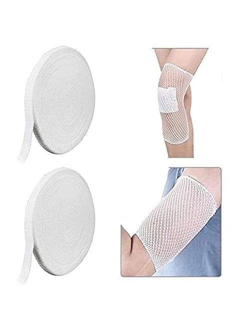 Tubular Elastic Bandage for Wrist, Forearm, and Elbow Wound Restraint in First-Aid Healing Situation