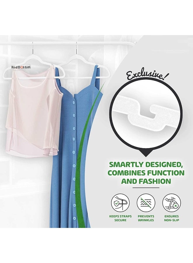 Red Dot Gift® Velvet Clothes Hangers 45cm Heavy Duty Durable Coat and Clothes Hangers - Image 5