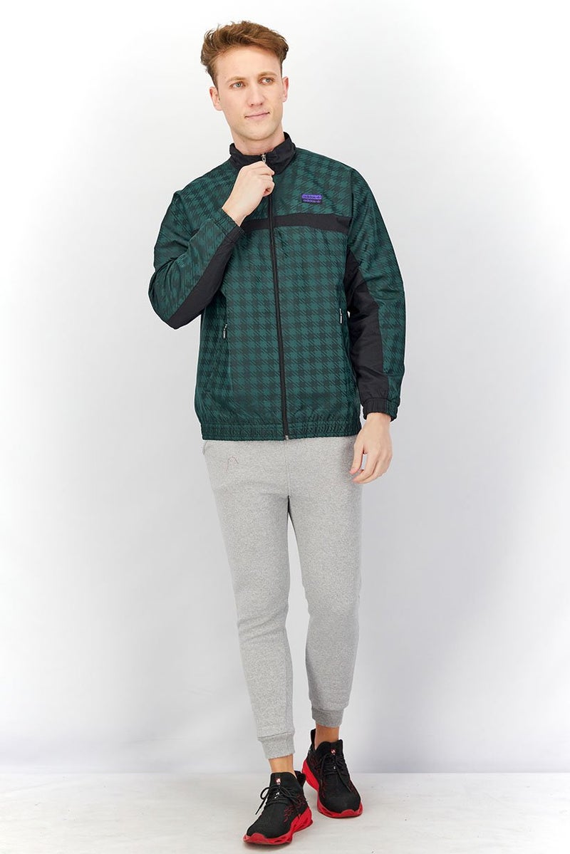 adidas Originals Men Sportswear Fit RYV Track Jacket, Green and Black  - Image 4