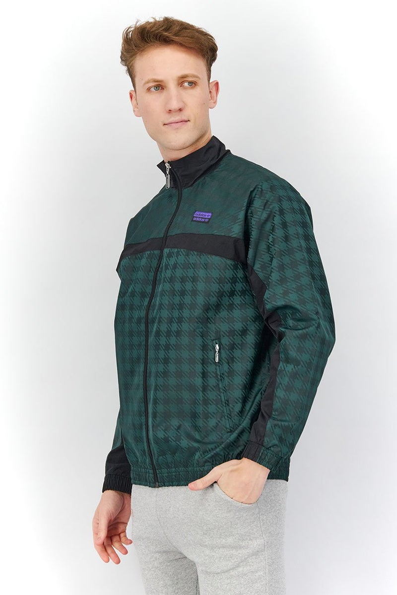 adidas Originals Men Sportswear Fit RYV Track Jacket, Green and Black  - Image 3