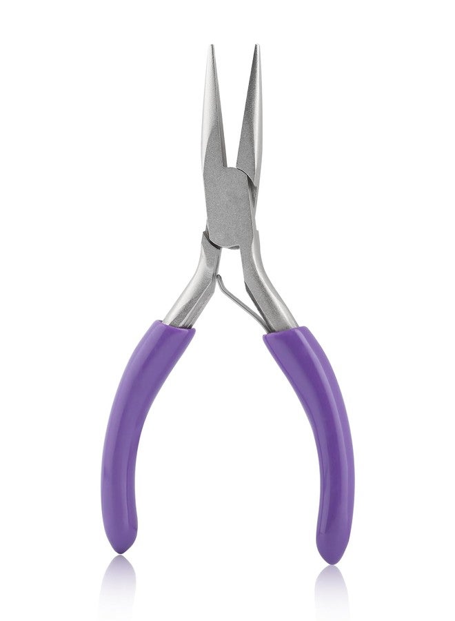 GOLD DEER 3 Inches Chain Nose Pliers Mini Needle-Nose Pliers Miniature Pocket Plier Mini Jewelry Pliers For Jewelry Making Bending Wire Small Object Gripping Diy Craft Hobby Supplies - Image 1