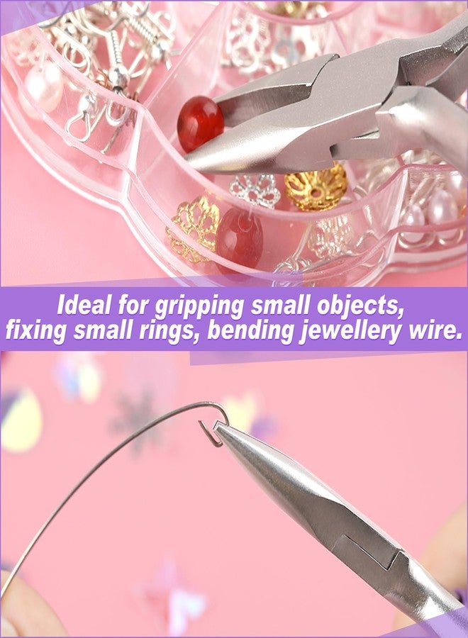 GOLD DEER 3 Inches Chain Nose Pliers Mini Needle-Nose Pliers Miniature Pocket Plier Mini Jewelry Pliers For Jewelry Making Bending Wire Small Object Gripping Diy Craft Hobby Supplies - Image 4